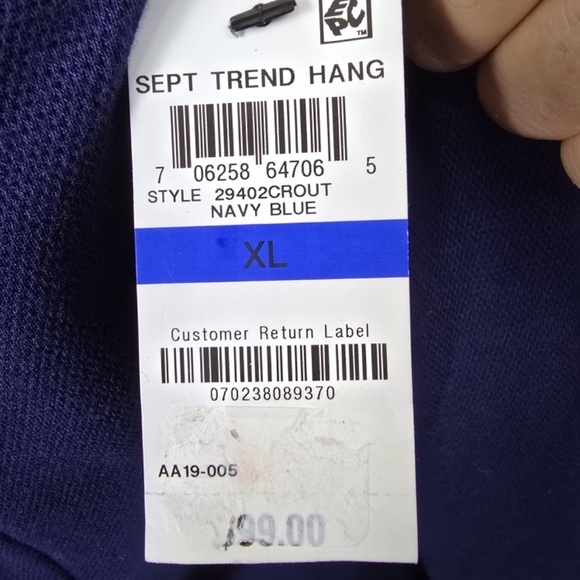 Club Room Mens XL Knit Two Button Blazer Jacket, Blue, NWT - Picture 8 of 9